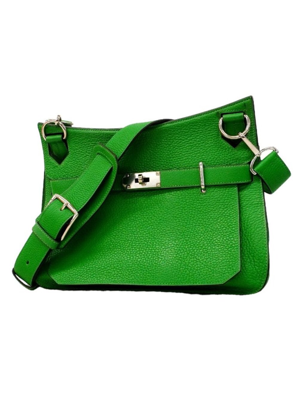 Hermes Shoulder Bag Jypsiere 31 Taurillon Clemence Bamboo Silver